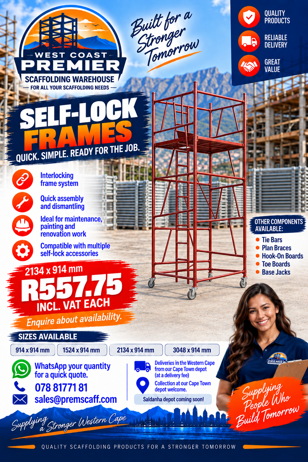WC Self-Lock tower advertising reference